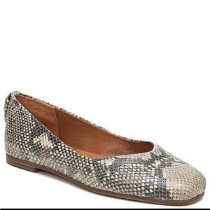 Zodiac Lily faux snake skin flats